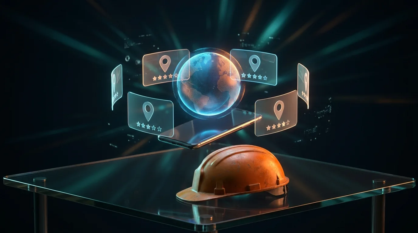 Contractor checking which local business listings AI assistants like ChatGPT read before recommending a company